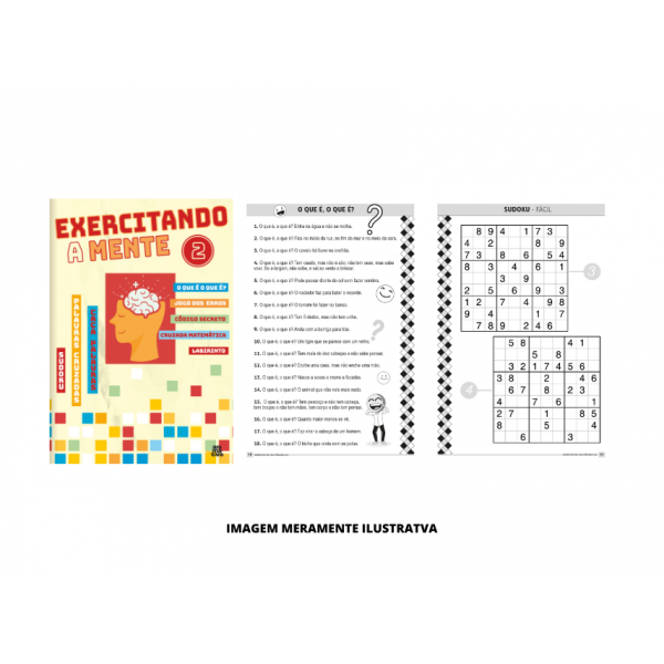CADERNO - ANIMATIVA - 1/4 GRAMP 16F EXERCITANDO A MENTE 2